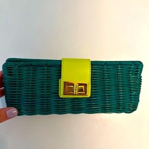 Wicker Jcrew clutch